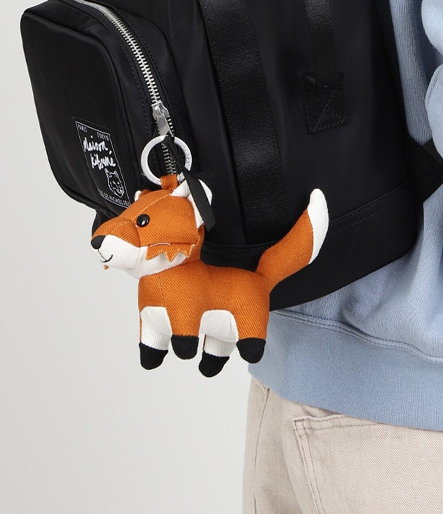 Maison Kitsune Fox Bag Charm Keychain Keyring