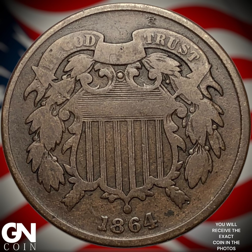 1864 2 Cent Piece Y8297