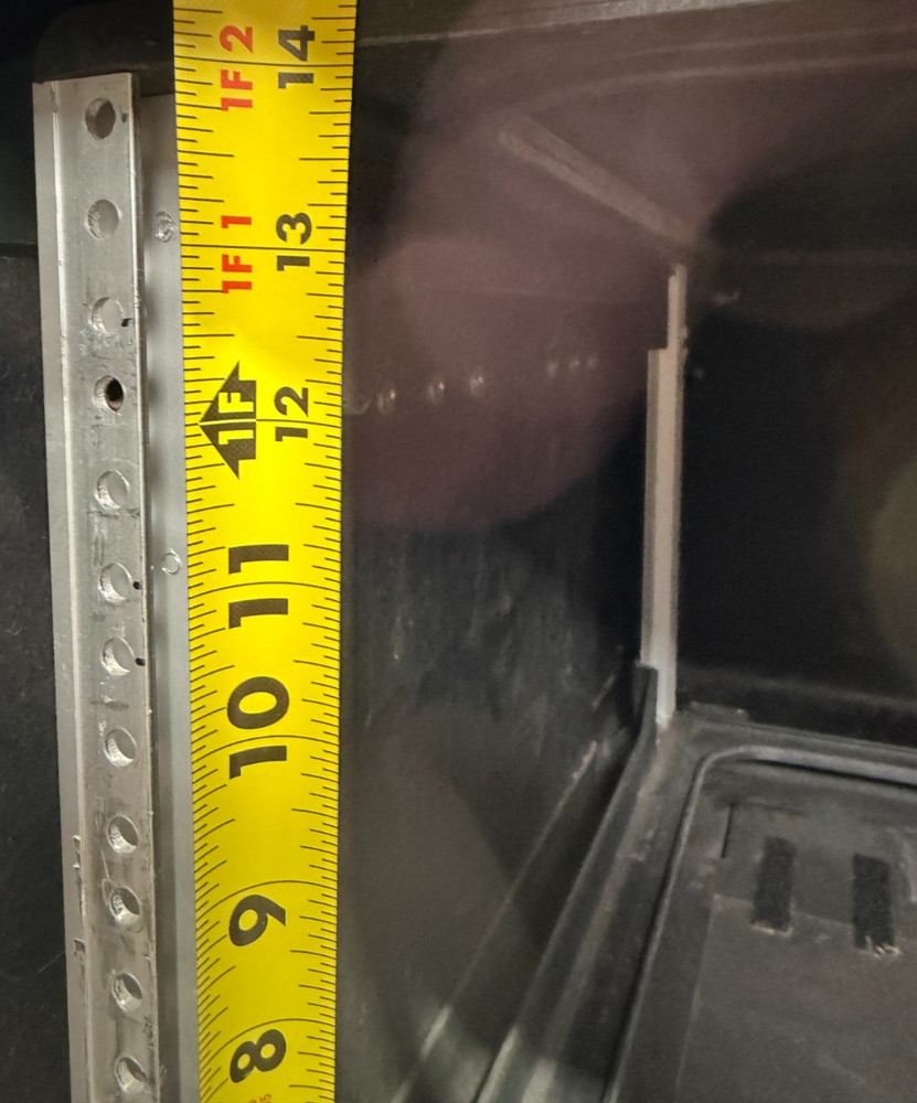 ECS Server 8U Rack Rackmount 19" X 24" Frame Waterproof Black Storage Case