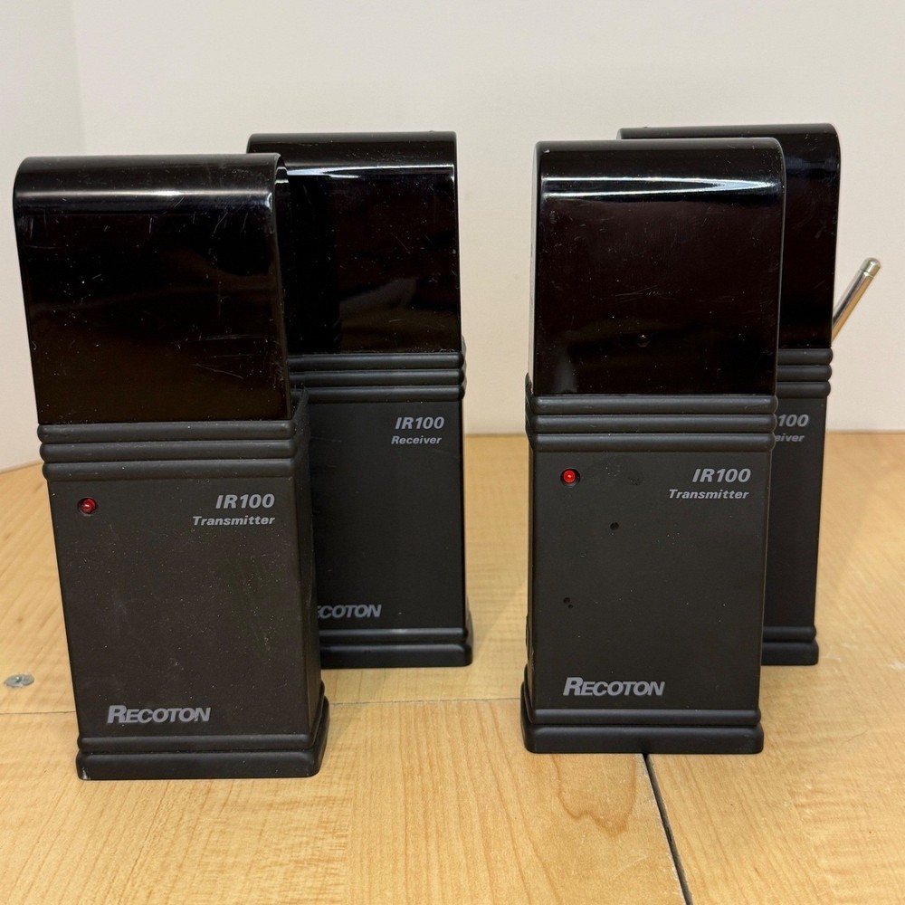 Recoton IR100 Wireless Infrared Remote Control Extender Transmitter Receiver Set