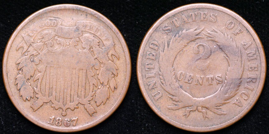 1867 Two Cent Piece