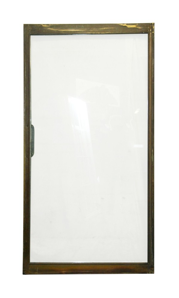 Mid Century Brass Frame Sliding Doors 79.5 x 41.5