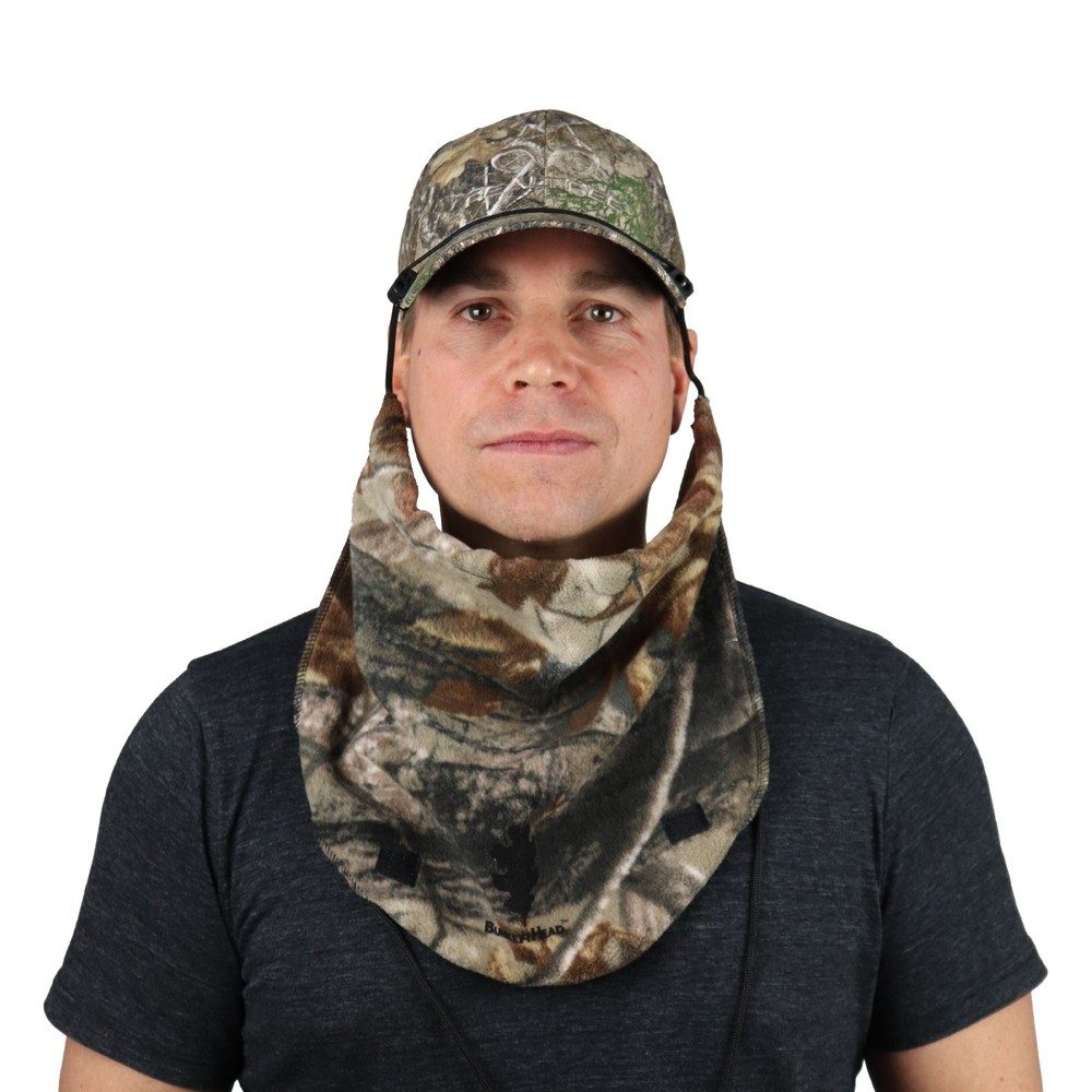 BunkerHead Fleece Camo Head Concealment System, Real Tree AP