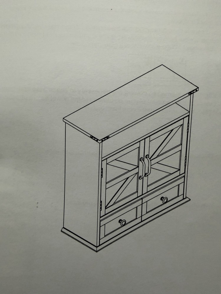 vintage-style accent buffet cabinet