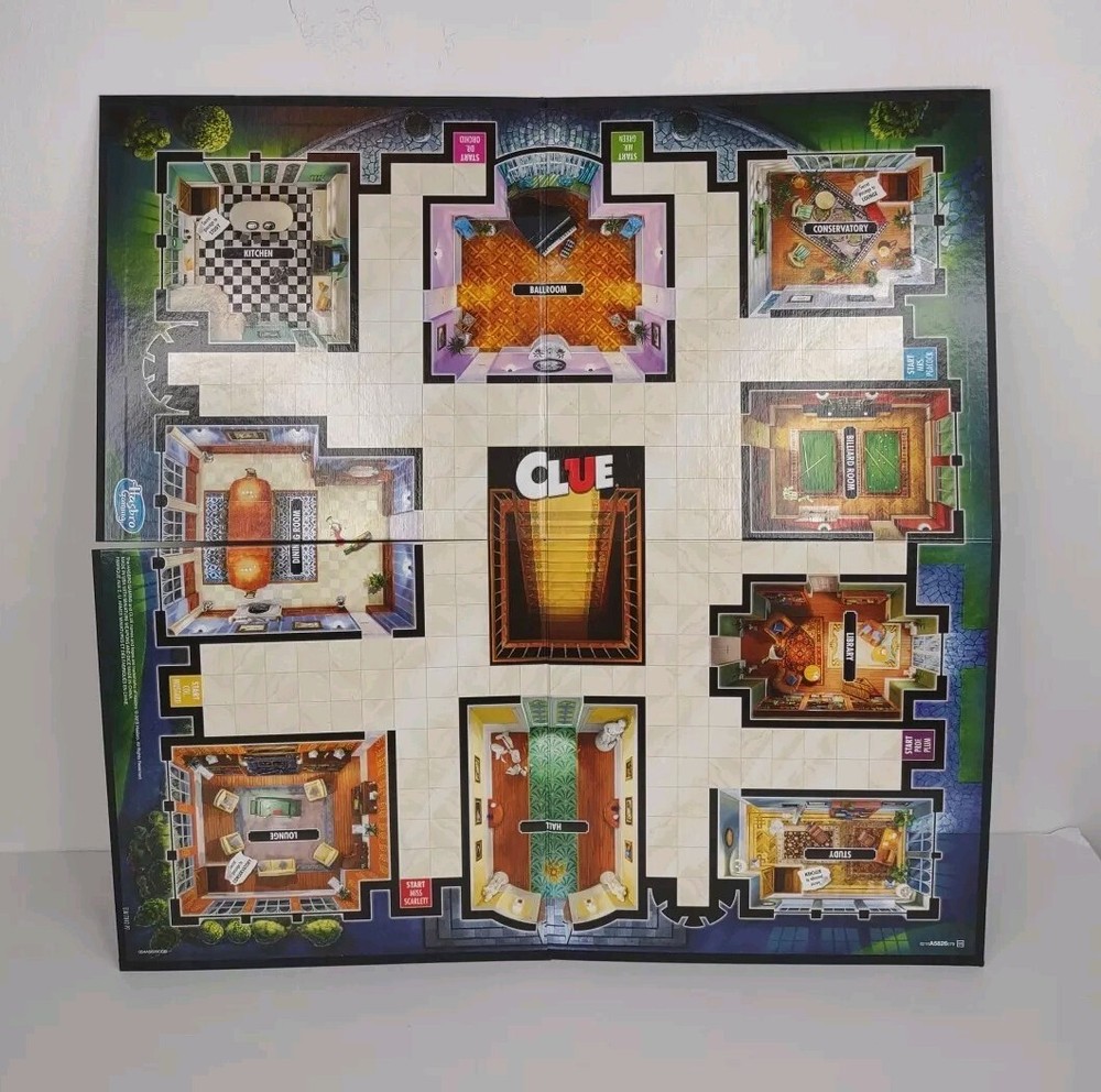 2015 Hasboro Clue Game - Replacement Parts - Board Game