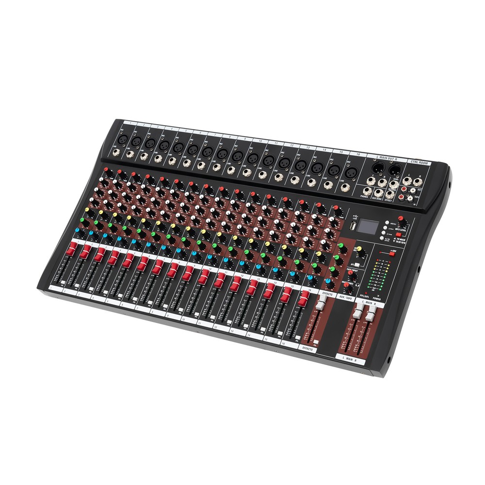 16-Channel Professional Mixer with Bluetooth, DSP & USB Connectivity