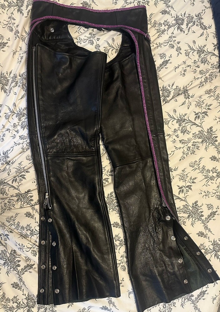Woman’s Purple Bling Chaps Size Medium- New