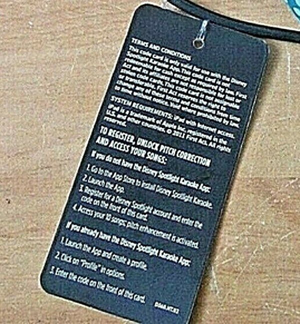 First Act Disney Spot Light Microphone / Karaoke App