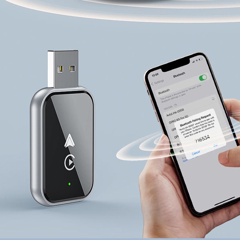 Upgrade Wireless CarPlay Adapter USB for iOS 10 /Android 11