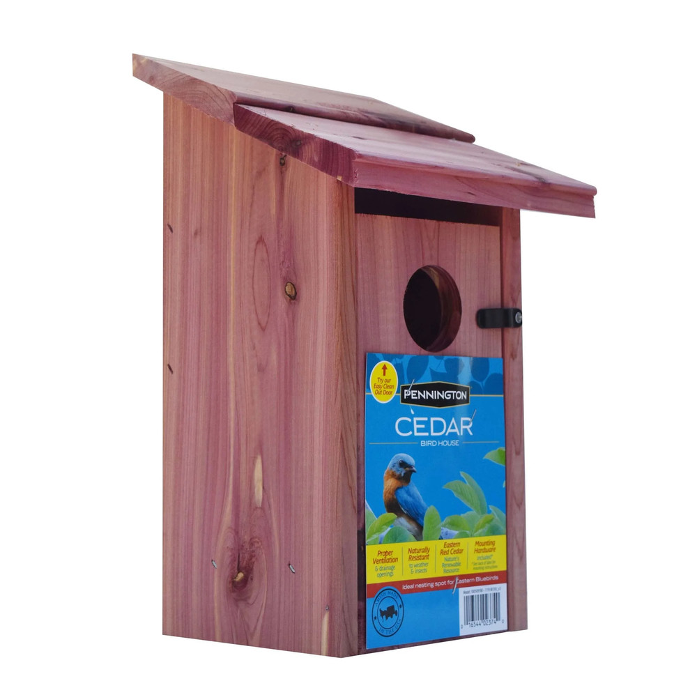 (2 Pack) Red Cedar Bluebird Wild Bird House, 1 Pack
