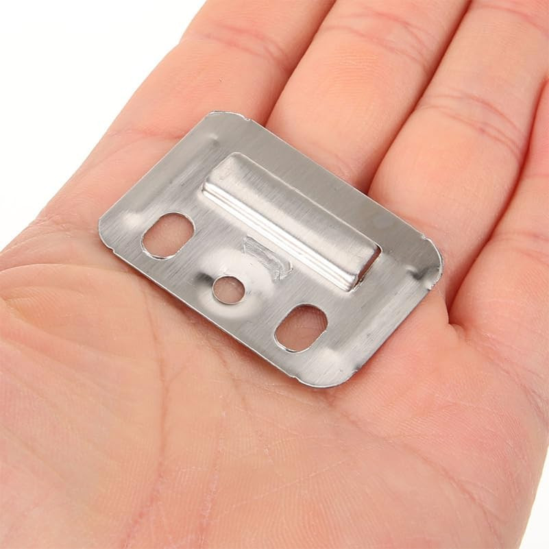 100Pcs Wall Buckle Interlocking Hanging Bracket Couch Clips Wall Panel Fixings F