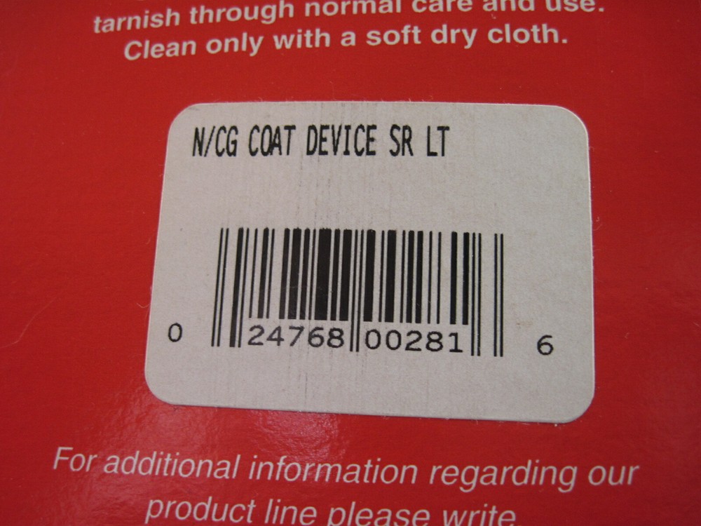 N/CG Coat device SR LT mint in box set