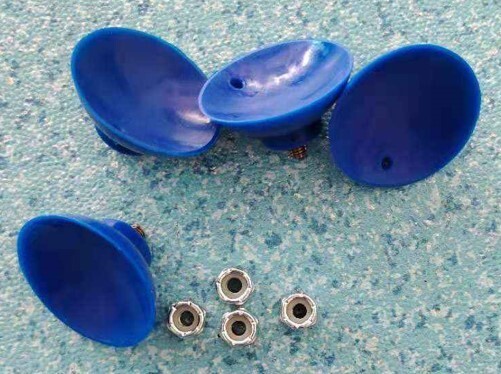 Replacement Cups, EZ Reacher Accessory Tips, Rubber With Locknuts, Indoor Use