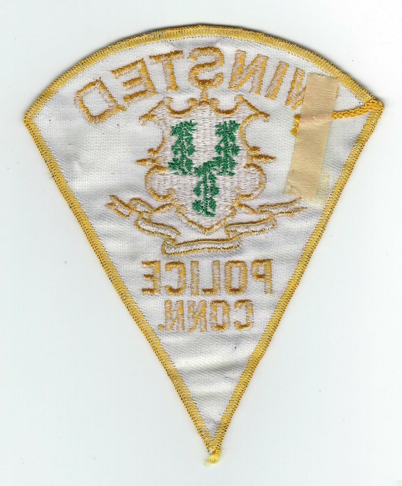 VINTAGE WINSTED, CONNECTICUT POLICE (CHEESE CLOTH BACK) patch