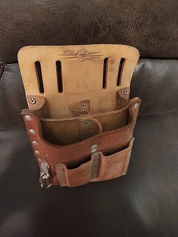 Estex, Electrician leather Tool Pouch, Belt loop