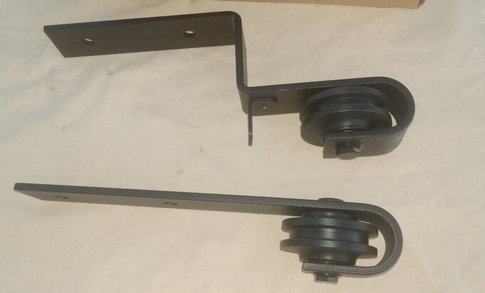 Barn Door Hardware Roller Pair Offset Overlap