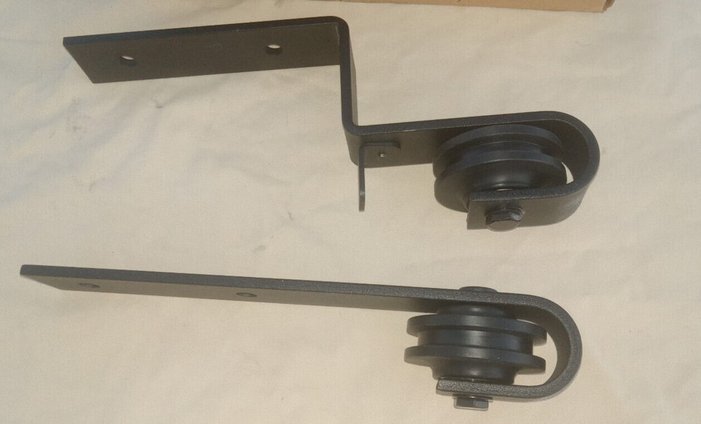 Barn Door Hardware Roller Pair Offset Overlap