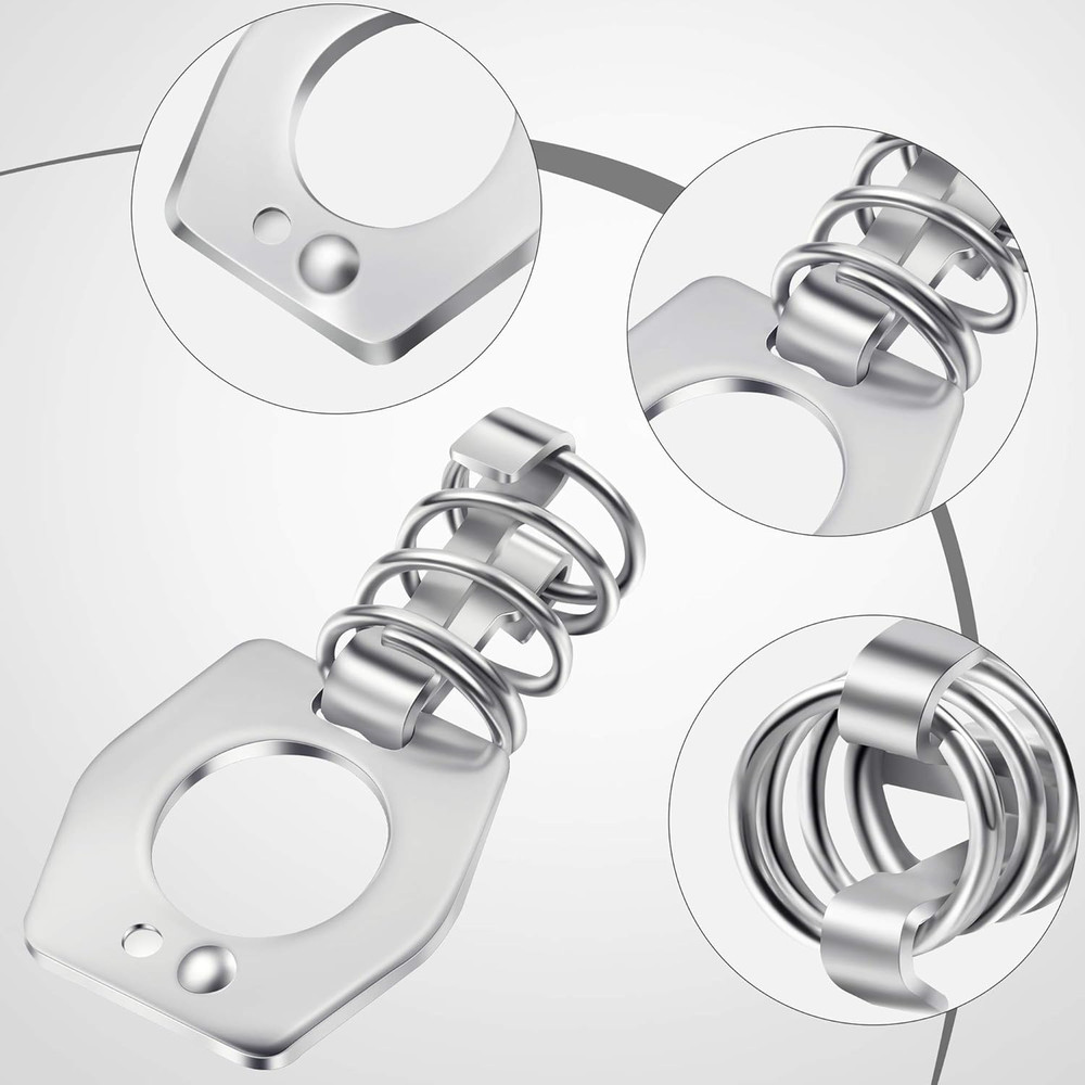 Frienda 4 Pieces Water Heater Cam Lock Metal Water Heater Door Latch RV Camper H