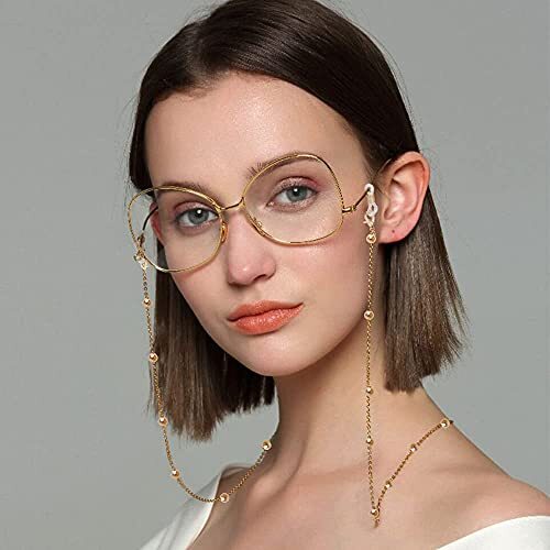 4-10 Pcs Eyeglass Chains for Women Eyeglasses String Holder Multi A-4pcs