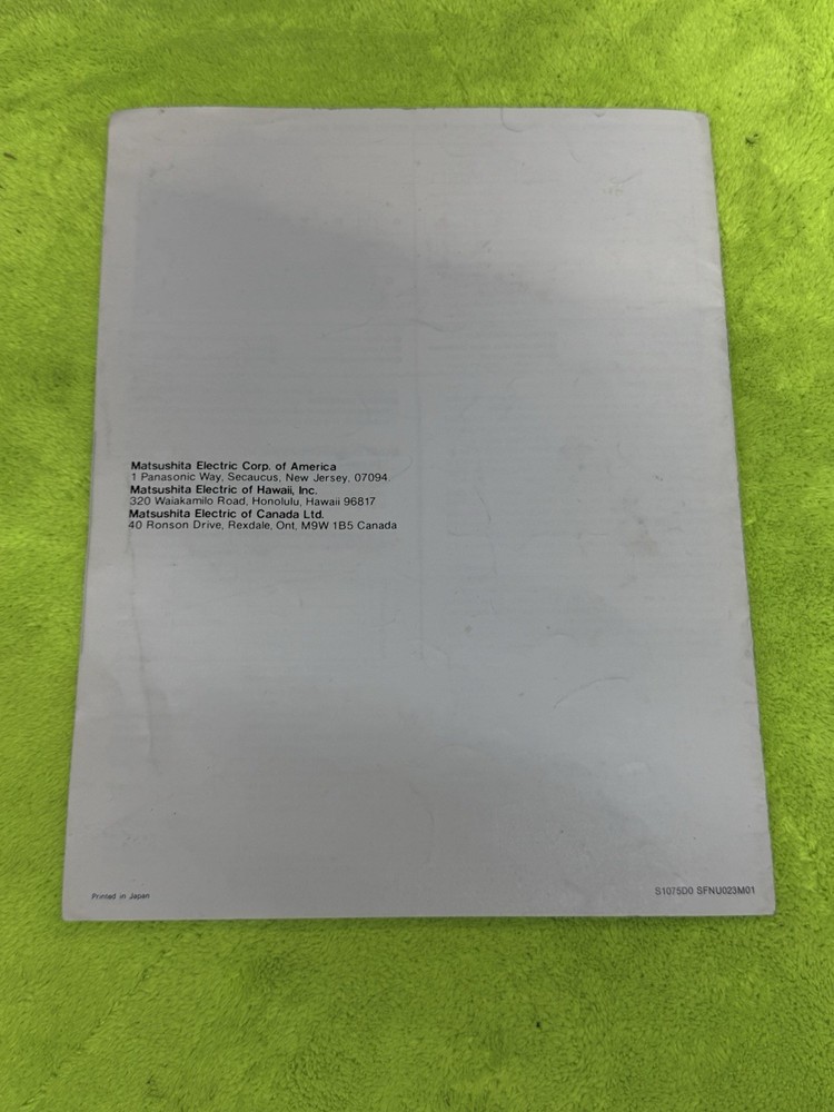 OEM Technics SL-23 OPERATING INSTRUCTIONS MANUAL ONLY MINT 🔥🔥