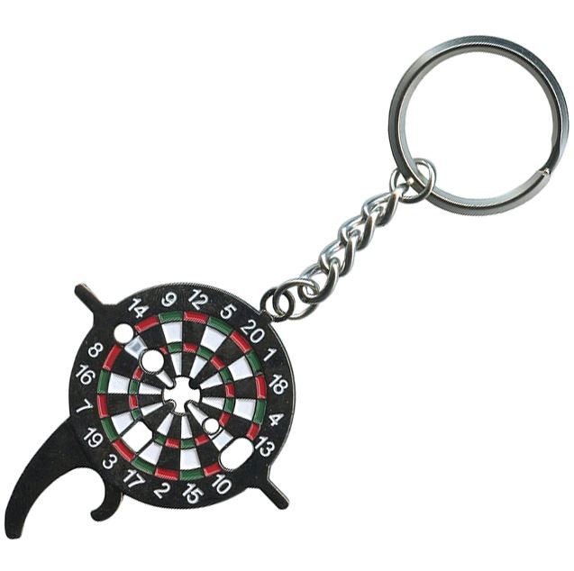 Dart key (dart tool) dartboard as keychain