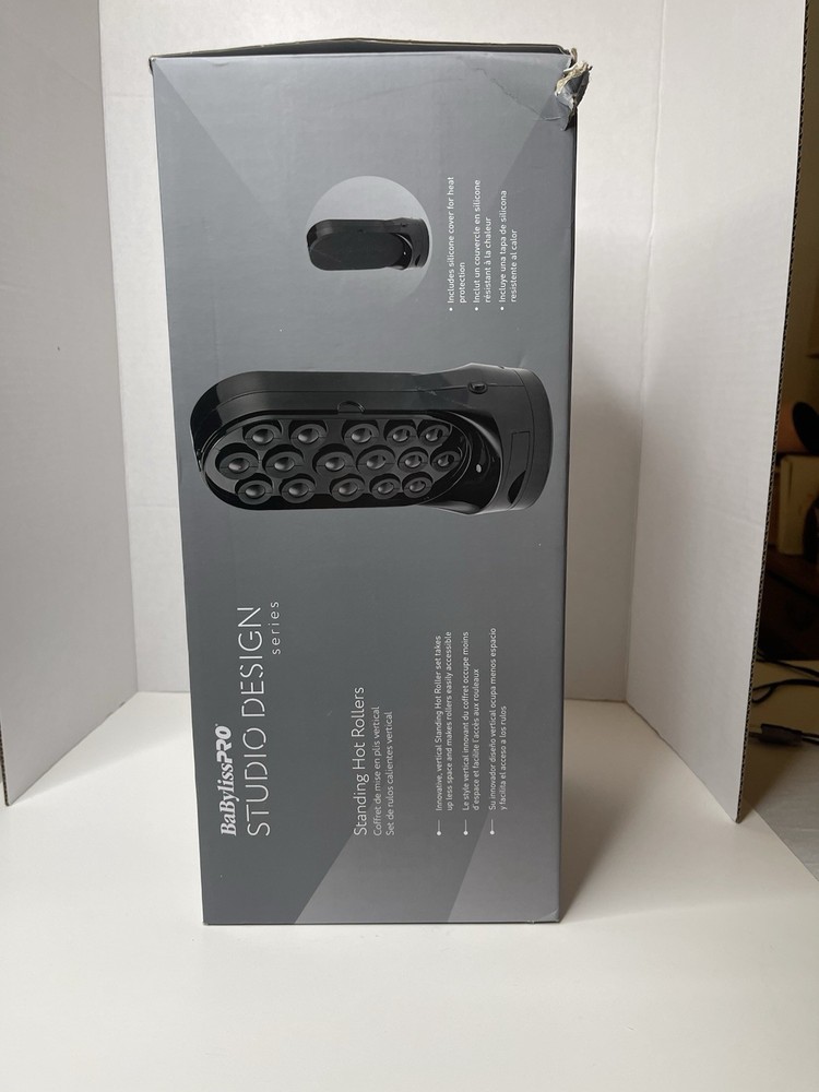 BaBylissPRO Hot Rollers BABSRH10 Studio Design Standing Hot Rollers Black NEW