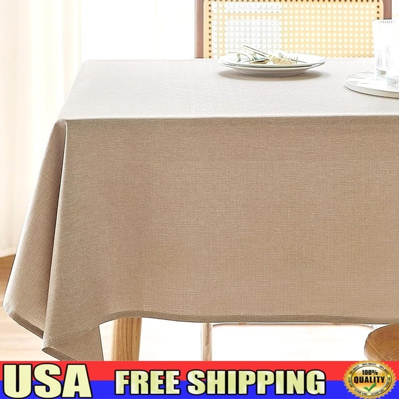 Premium Rectangular Tablecloth Waterproof Durable Washable Dining Parties Events