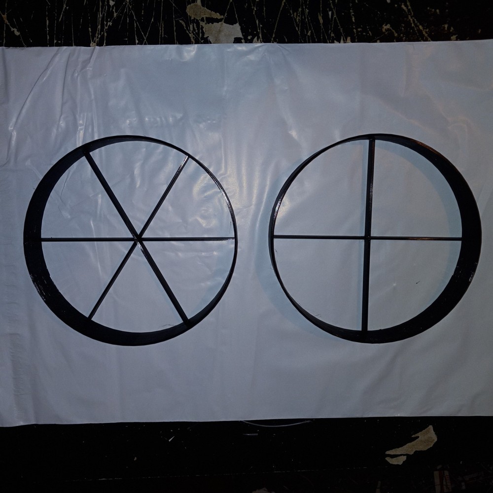Diffraction Spike Masks Set For Telescope 6 & 4 Blade For 53mm O.D