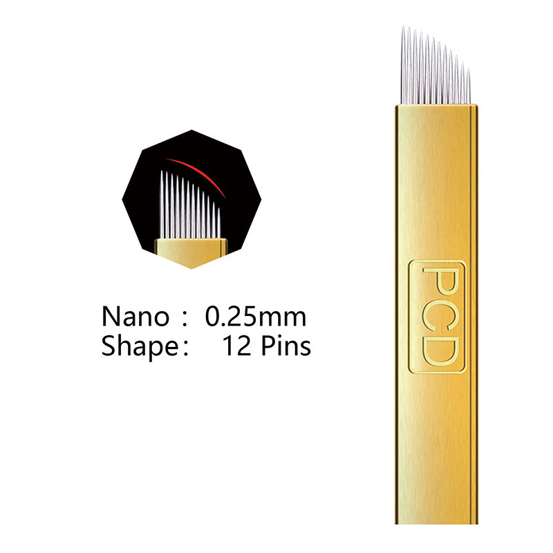 12Pin Microblading Needle Permanent Makeup Microblading Blades For Manual Pen
