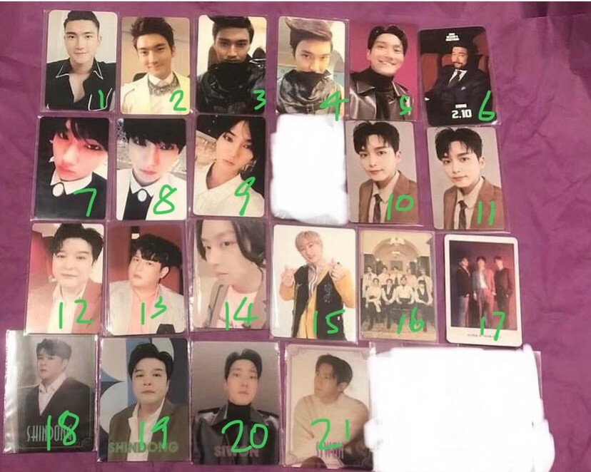 Super Junior Photocards