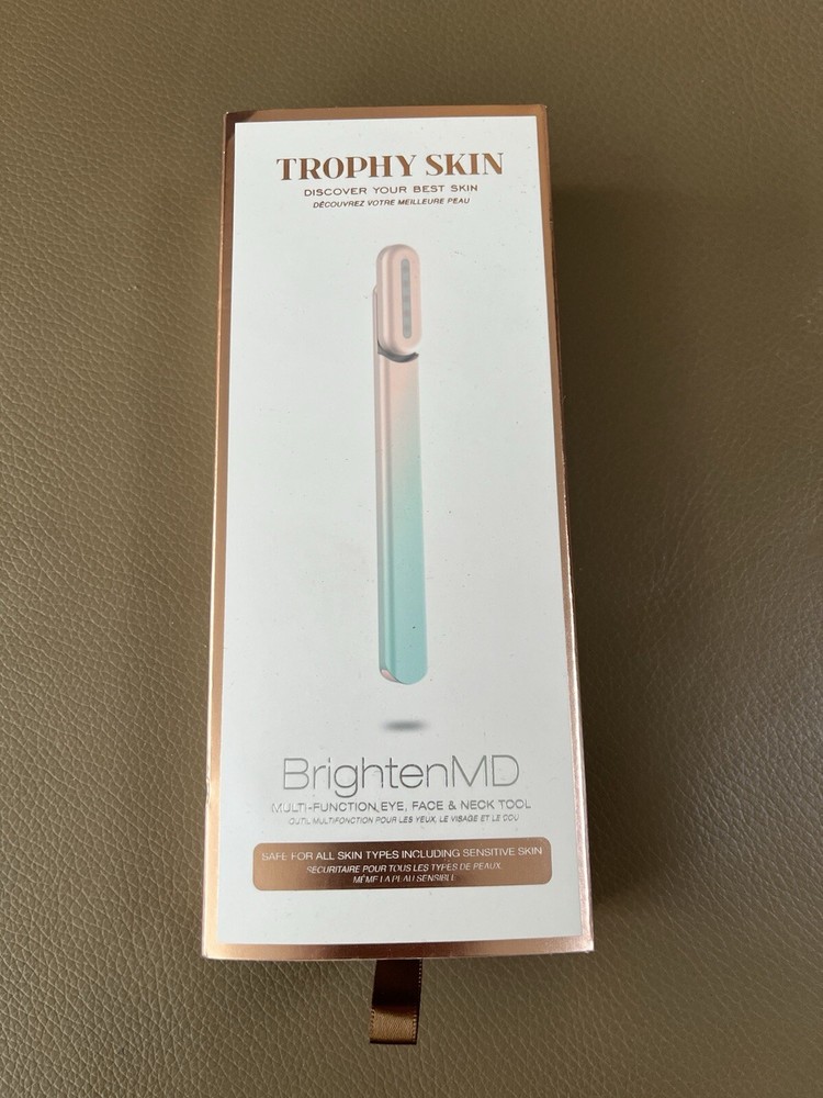 Trophy Skin Brighten MD Multi Function Eye Face & Neck Tool BNIB SEALED