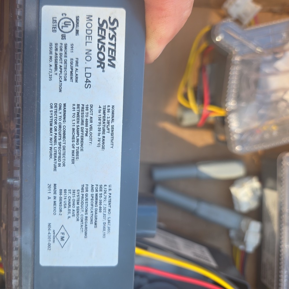 System Sensor LD4S Duct Smoke Detector