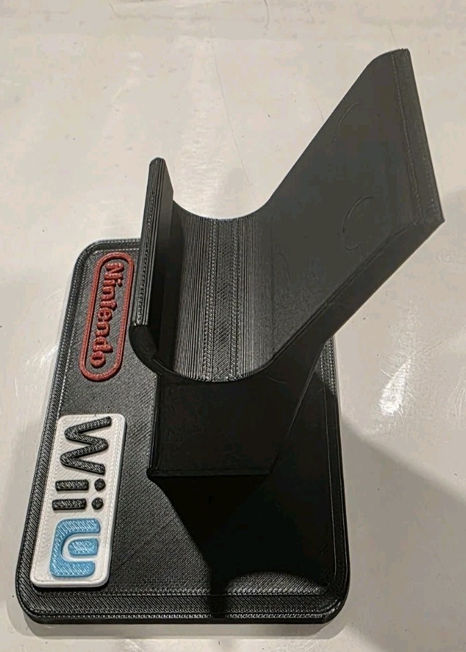 3D Printed Nintendo Wii U Pro Controller Display Stand Black