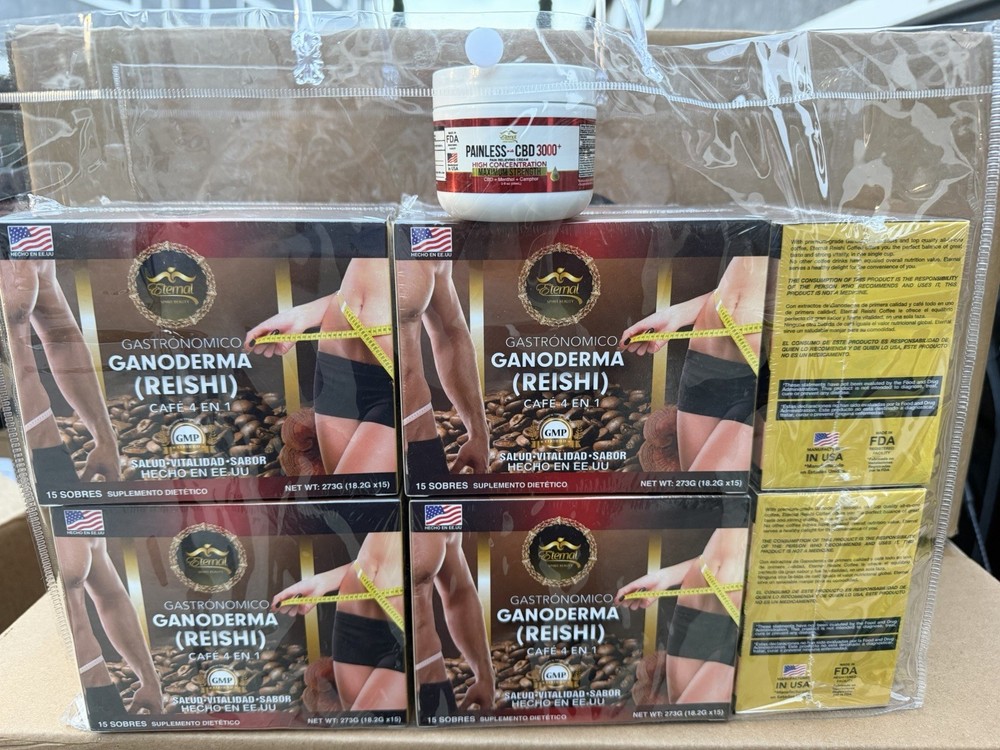 Coffee With Ganoderma Eternal  Loose Weight Easy. 10 Boxes Bundle Una Crema Free