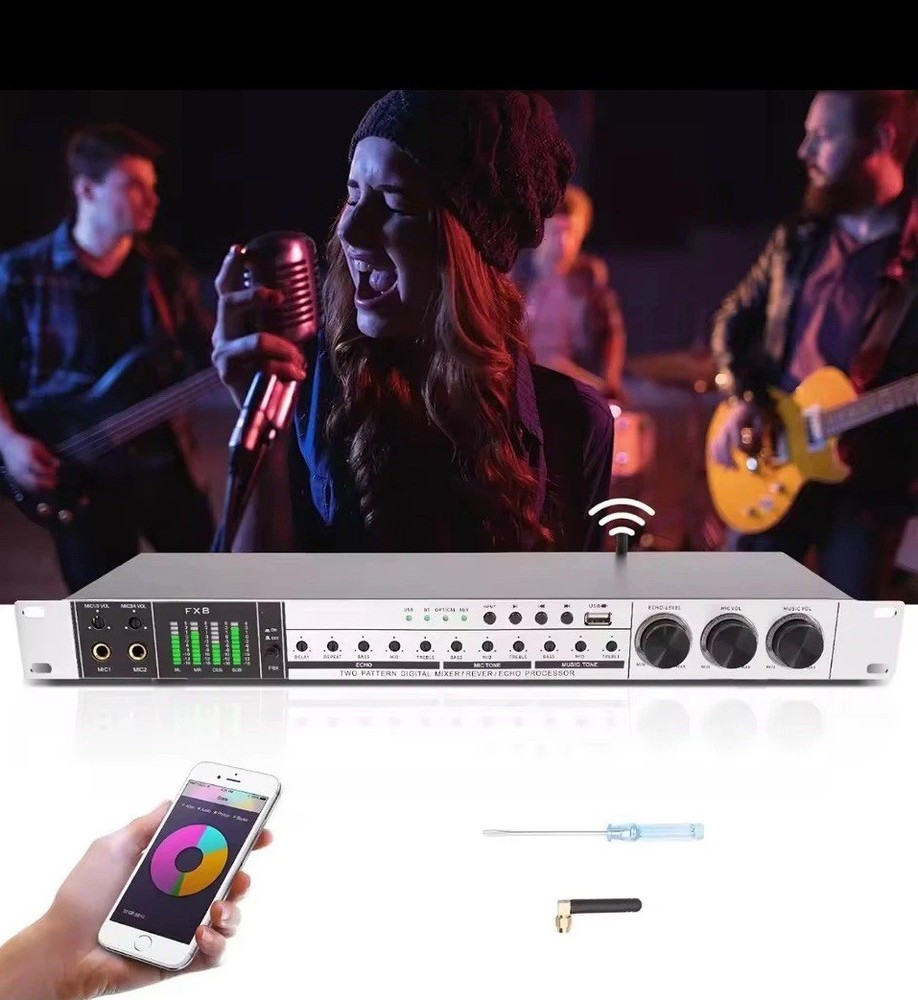 New Karaoke Pre-Effects KTV Professional Digital Audio Echo Effect Processor DSP