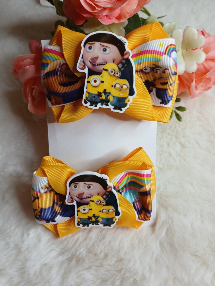 Hair Bows Set Minions