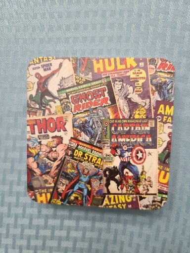 Marvel Superhero Tin Box; 5” X 5” X 1”