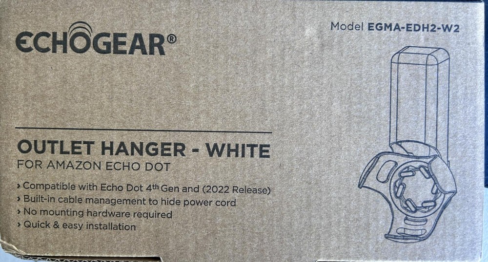 Made for Amazon Outlet Hanger, for Echo Dot (5th Gen). Not for Echo Dot Clock