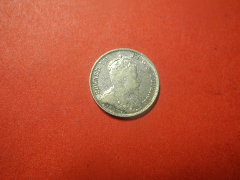 STS104    - STRAITS SETTLEMENTS -  10   CENT S- 1902 - SILVER
