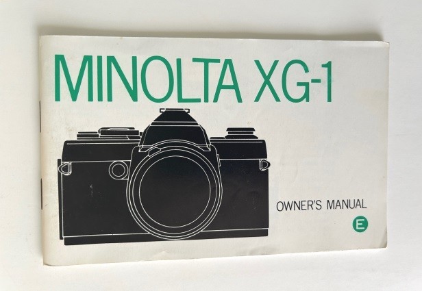 Minolta XG-1 Instruction Manual