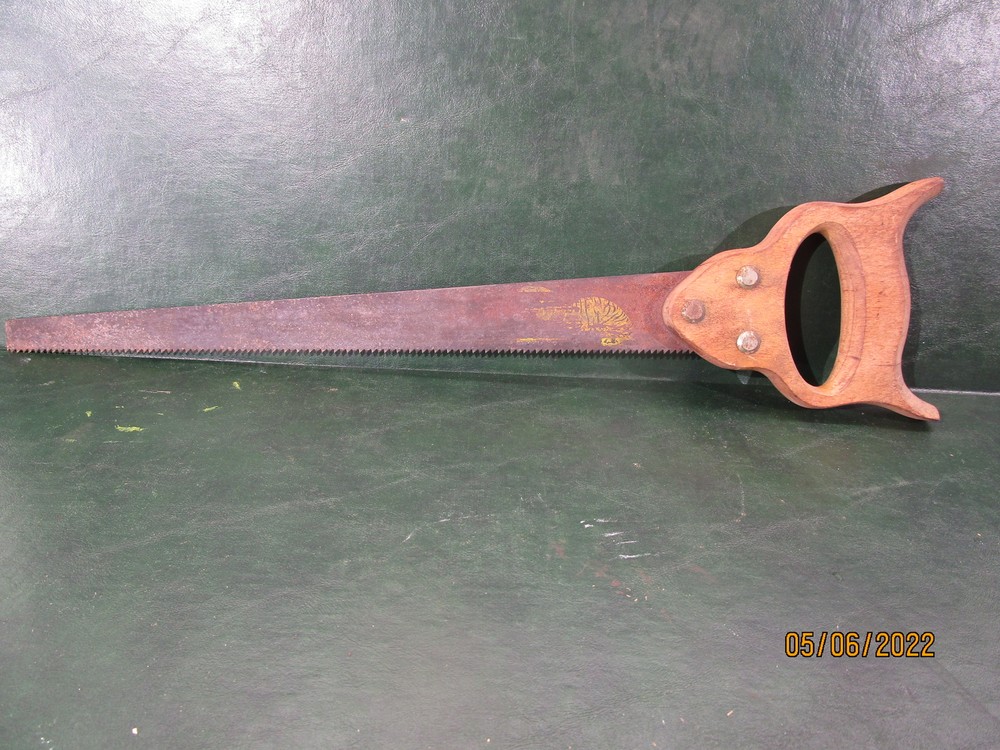 Vintage Tiger Hand Saw 20 1/2"