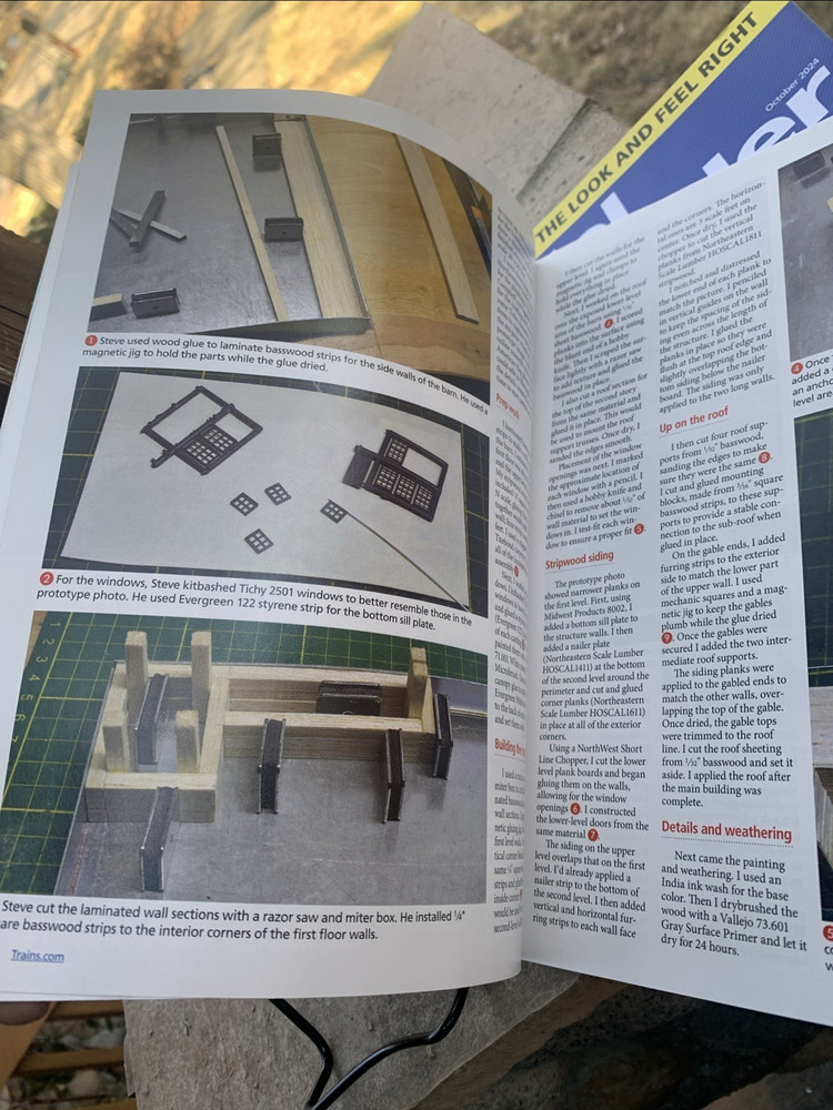 Model Railroader Magazine October 2024 Building Layouts New
