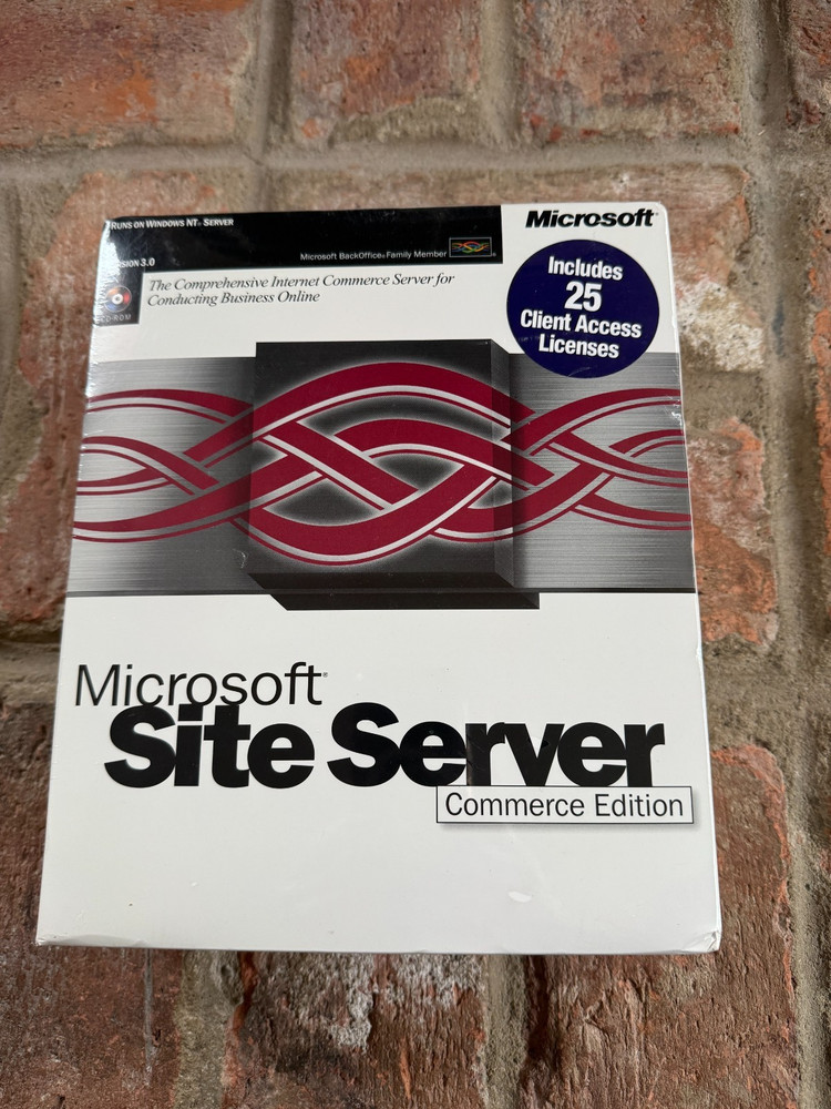Microsoft Site Server Commerce Edition 3.0 NEW SEALED 25 Client Access Licenses