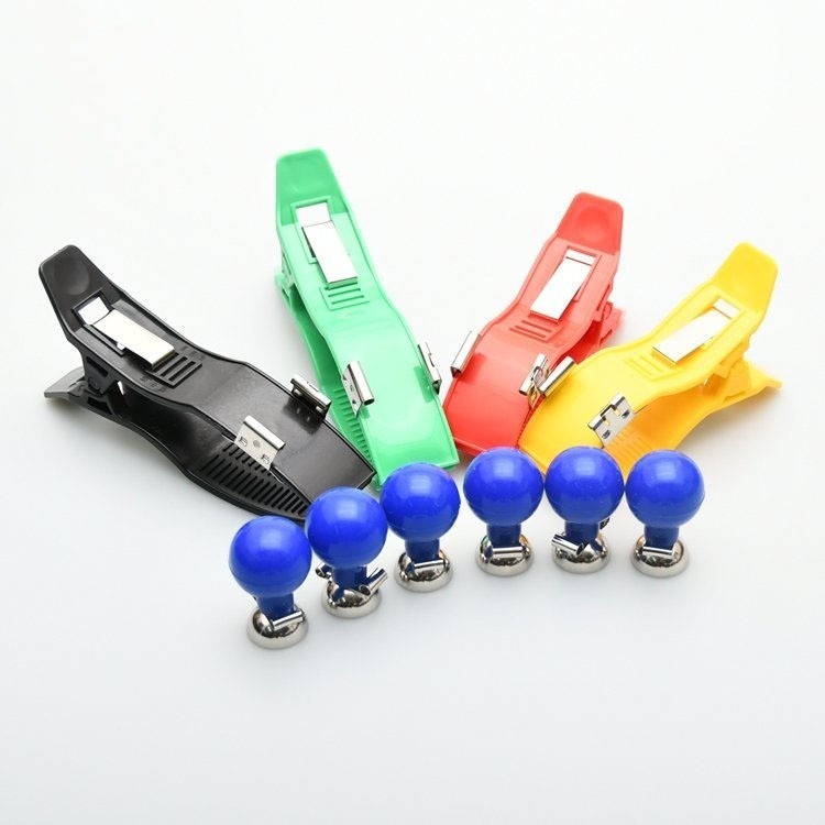 ECG Accessory Kit:4 Universal Limb Clips + Blue Rubber Bulb for ECG Machine