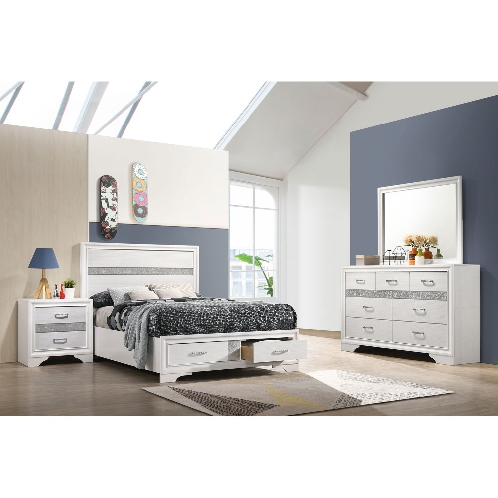 Annie White 4-piece Full Bedroom Set for Bedroom