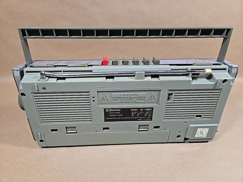 Vintage Emerson Receiver Stereo Cassette Recorder Model CTR926 Works!