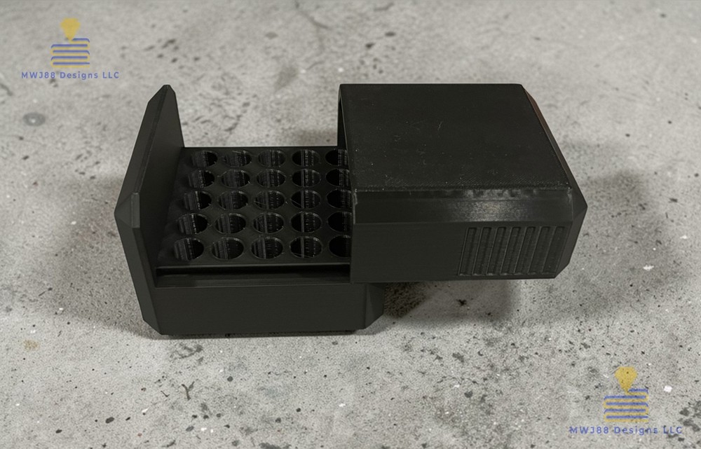 .410ga Shotgun Shell Storage Box Case - 25rd Round - Multiple Colors Available!