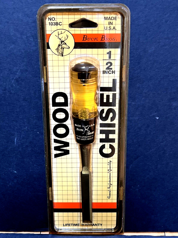 VINTAGE NOS Buck Bros. 1/2" WOOD CHISEL