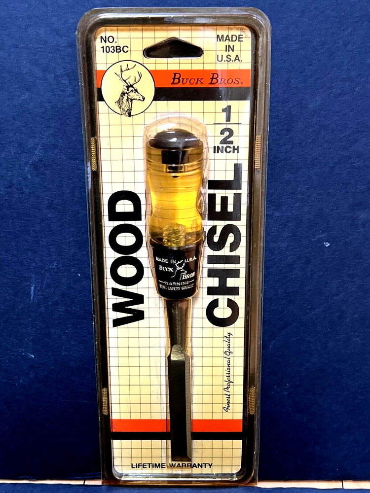 VINTAGE NOS Buck Bros. 1/2" WOOD CHISEL