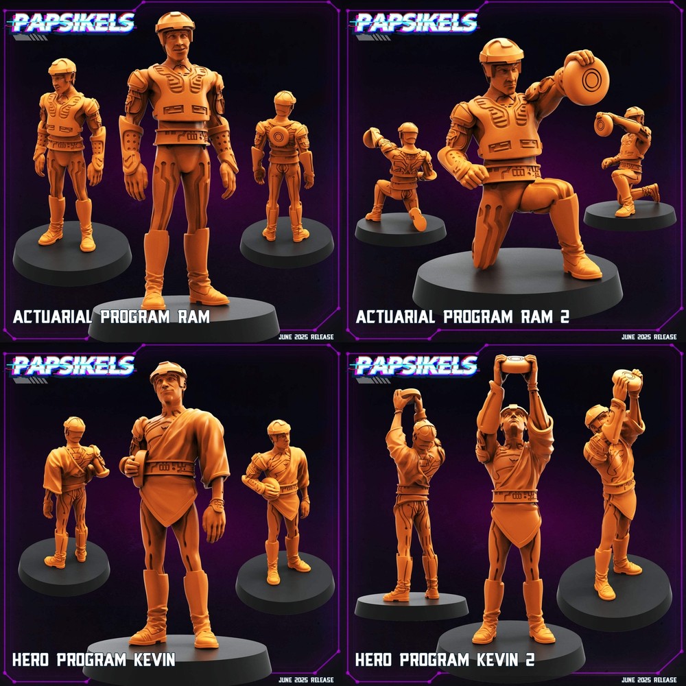 Humanoid Program Miniatures | Cyberpunk | Papsikels